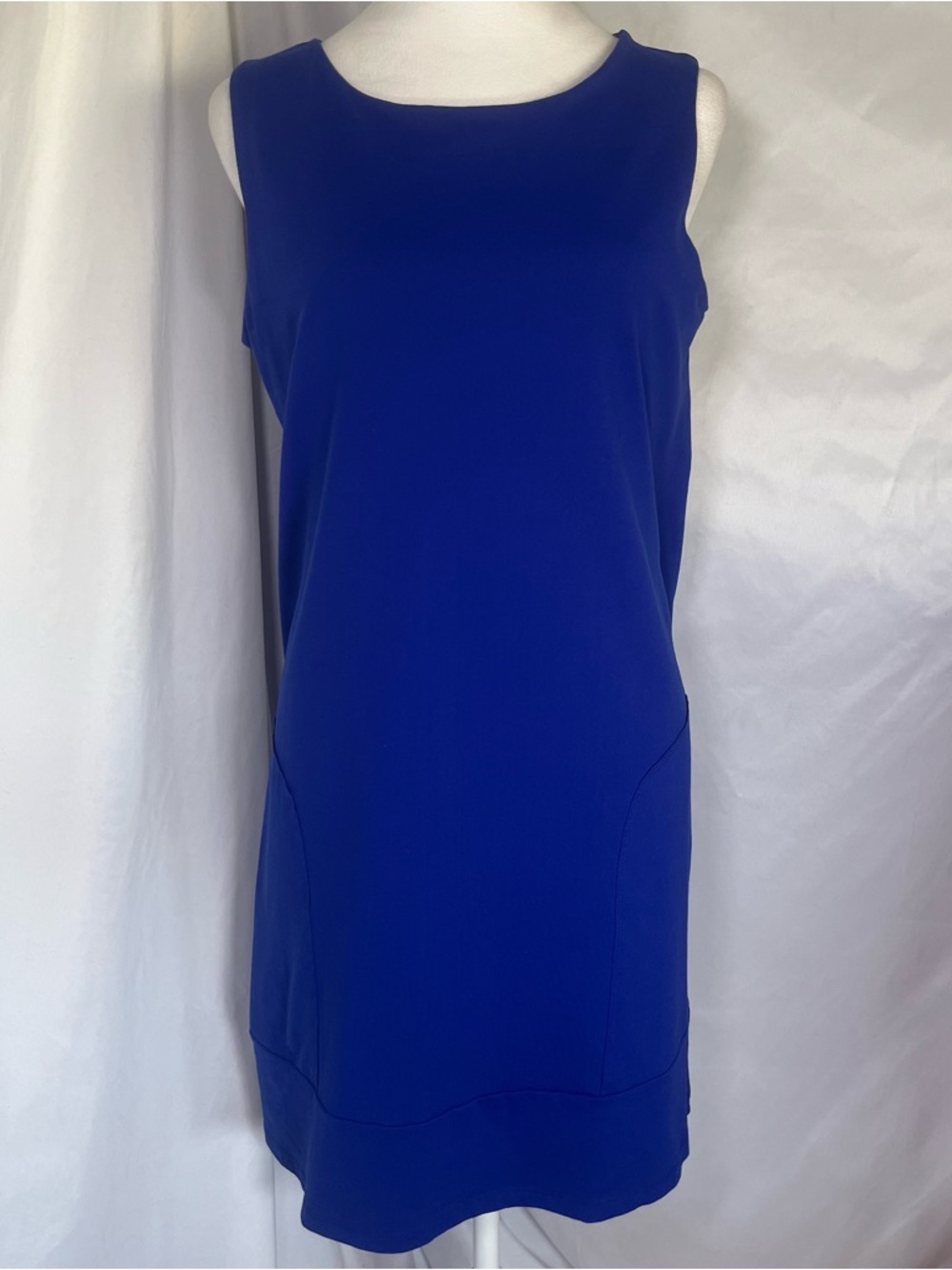 Susana Monaco Classic Sleeveless Shift Dress Royal Blue Size Large Everyday